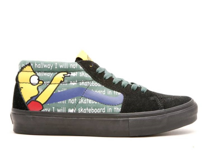 Vans Stash X La Película De Los Simpsons X Sk8 Mid Lx - Bart
