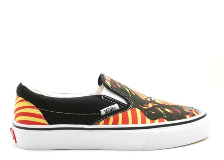 Vans Slip On Lx Negro/rojo Alto