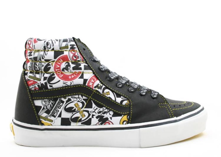 Vans Sk8 High Lx Negro/blanco/amarillo