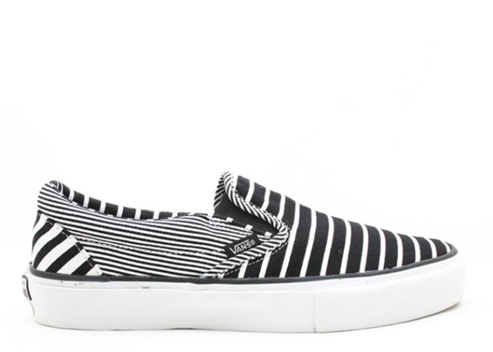 Vans Slip On Lx Rayas Negras/blancas