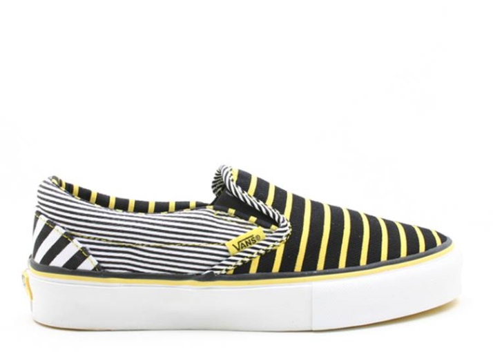 Vans Slip On Lx Rayas Negras/amarillas