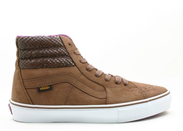 Vans Sk8 High Lx Snakecocoa Marrón/blanco/negro