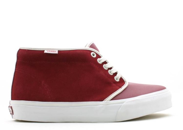 Vans Chukka Boot Rojo Oscuro/blanco Espárrago