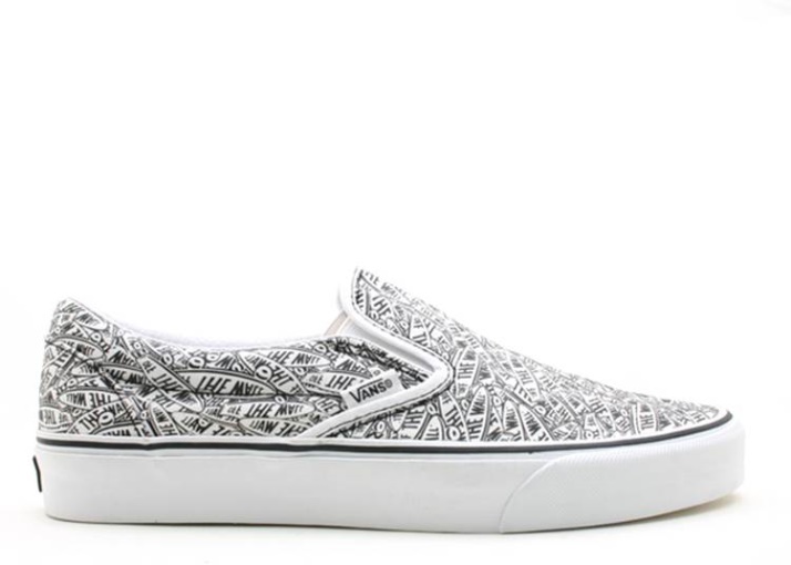 Vans Classic Slip-on Negro/blanco Verdadero