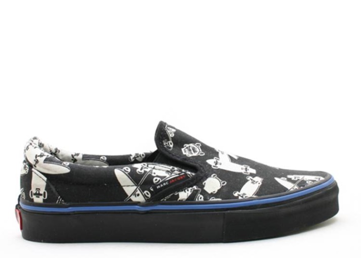Vans Cls.slip-on Lx - Marc Jacobs Negro/buff Blanco
