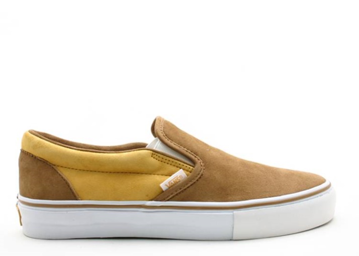 Vans Classic Slip On Lx Marrón Bronce/brillo Dorado