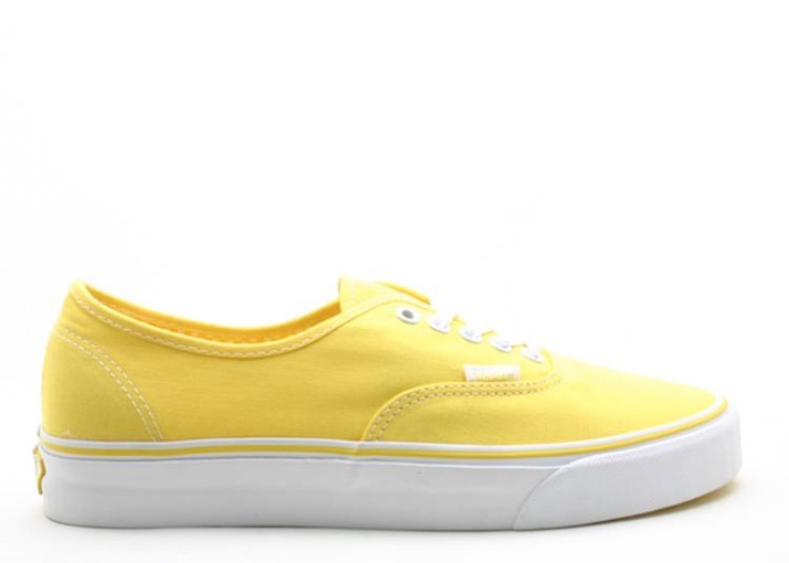 Vans Auténtico Amarillo Verdadero/blanco Verdadero