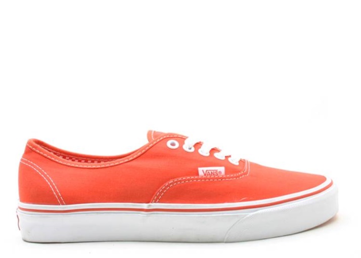 Vans Authentic Naranja Picante/blanco Verdadero