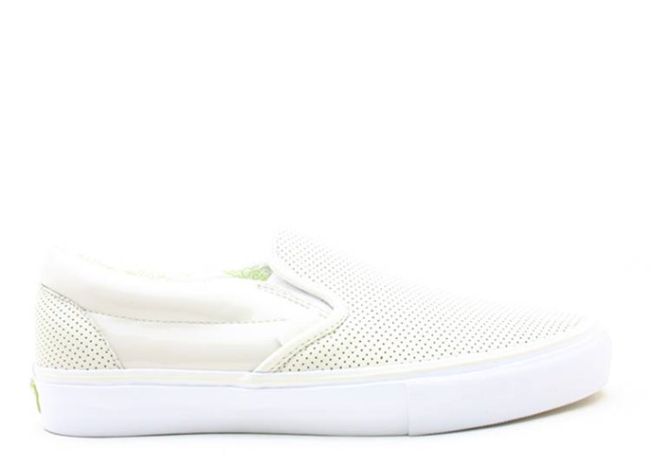 Vans Classic Slip-on Lx Espárragos Blancos/ponche De Lima