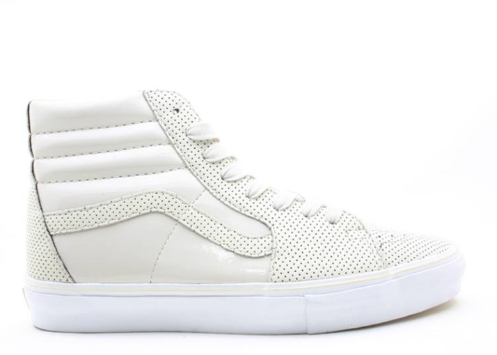 Vans Sk8 Hi Lx Espargos Blancos/ponche De Lima