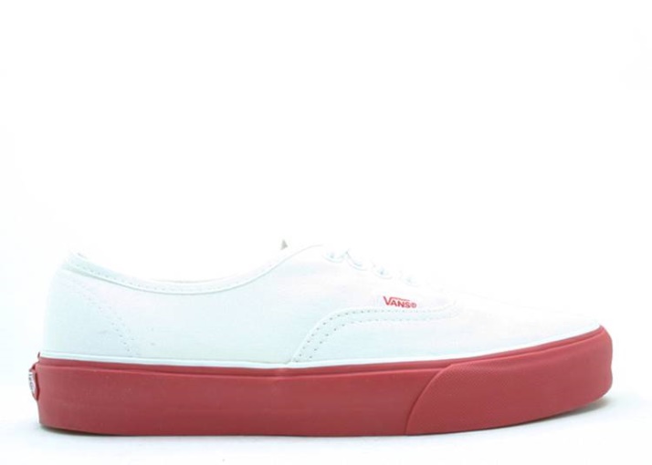 Vans Auténtico Auténtico Blanco/cinta Roja