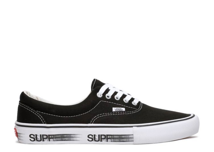 Vans Supreme X Era Pro - Logotipo De Movimiento Negro