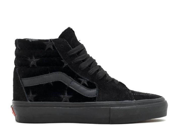 Vans Supreme X Sk8-hi Pro - Paquete De Terciopelo Negro