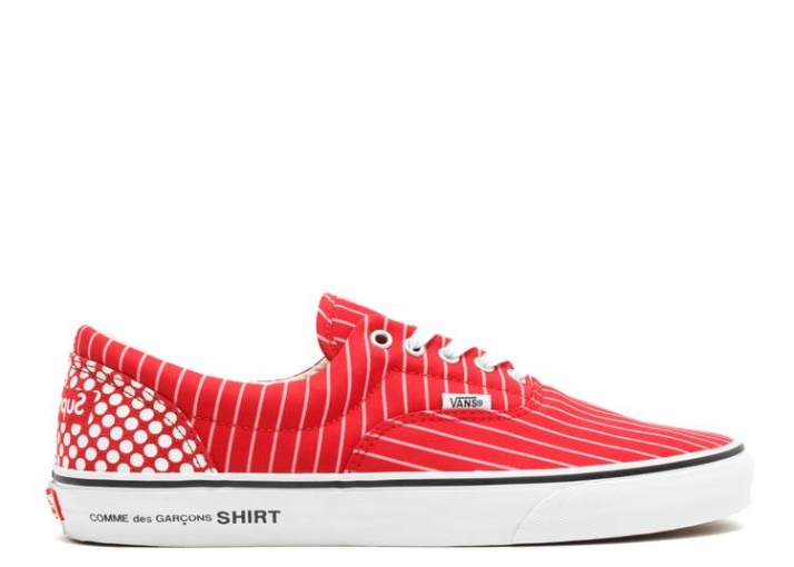 Vans Like Boys X Supreme X Era - Pinstripe Rojo/blanco