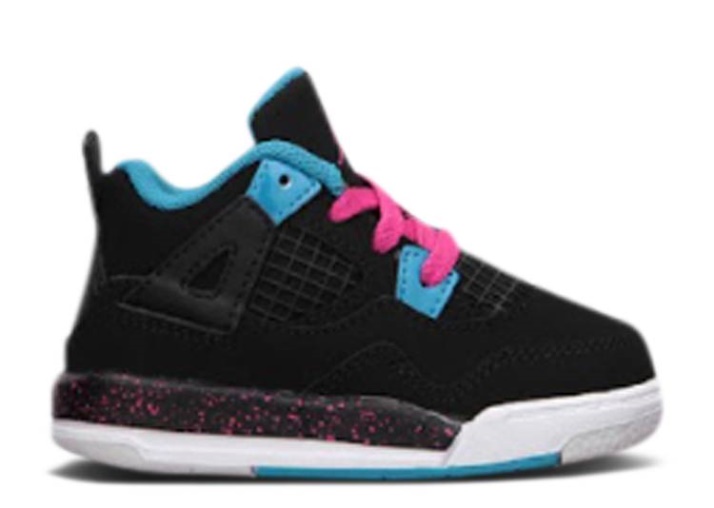 Air Jordan 4 Retro Td - Negro Vivid Rosa