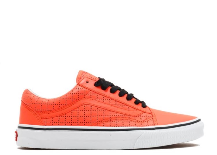 Vans Supreme X Old Skool Perf Check - Naranja