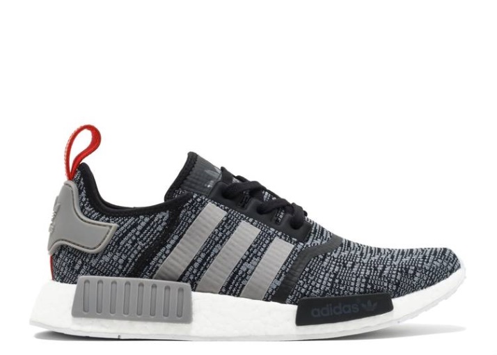 Adidas Nmd R1 - Glitch Negro/gris/rojo/blanco