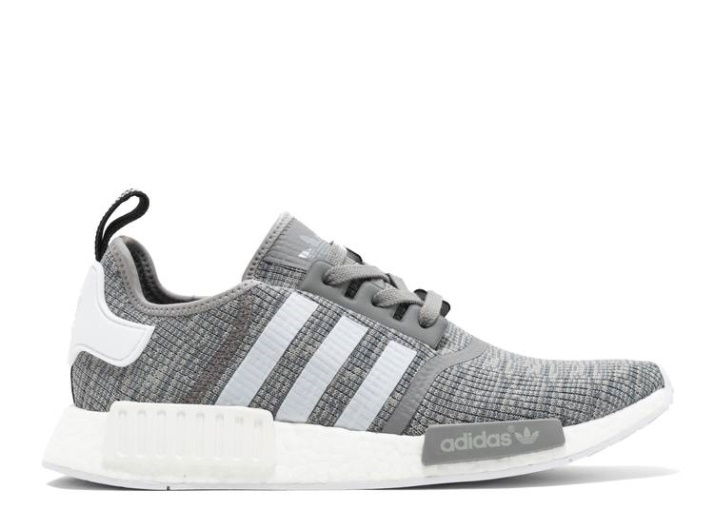 Adidas Nmd R1 - Glitch Gris Sólido Oscuro/blanco