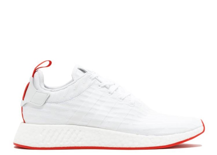 Adidas Nmd R2 Primeknit - Blanco/rojo