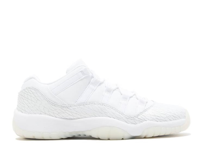 Air Jordan 11 Retro Low Premium Gs - Blanco Escarcha