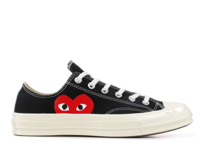 Converse Comme Des Garçons Play X Chuck 70 Low - Negro Blanco