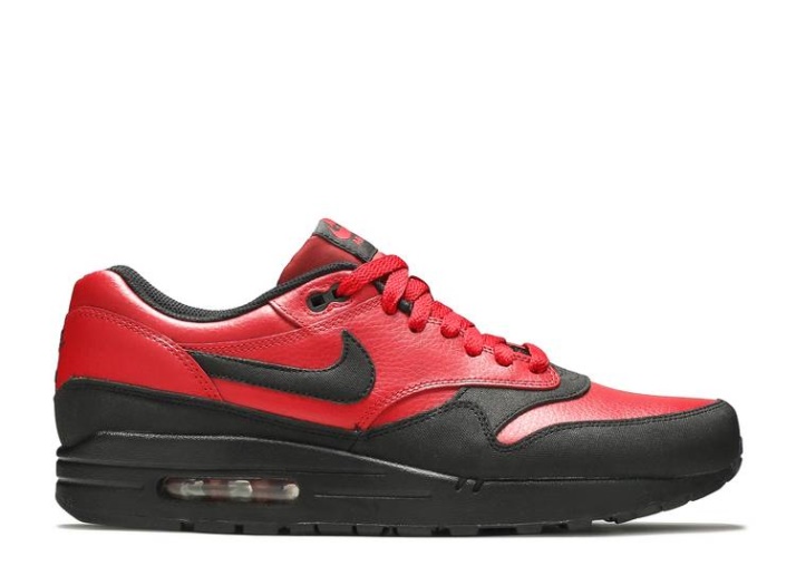 Nike Air Max 1 Cuero Premium - Gimnasio Rojo Negro
