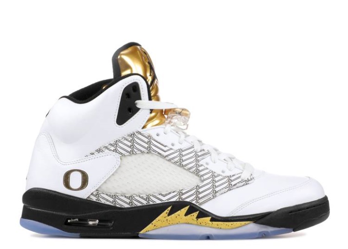 Air Jordan 5 Retro Pe - Oro Olímpico De Los Patos De Oregon