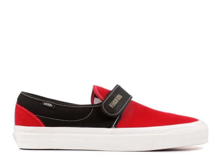 Vans Miedo De Dios X Slip-on 47 Dx - Colección 2 Rojo Negro