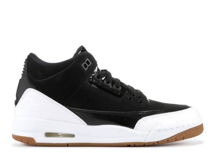 Air Jordan 3 Retro Gs - Negro Blanco