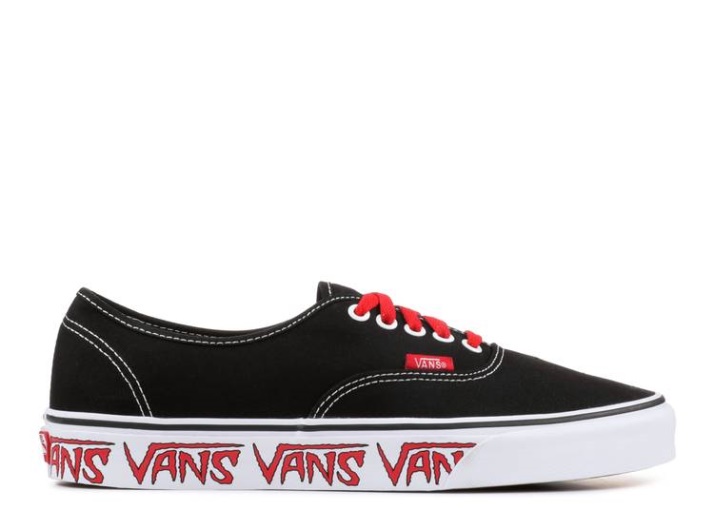 Vans Authentic - Sketch Sidewall Sketch Sidewall Negro/rojo