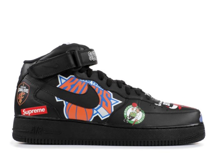 Nike Supremo X Nba X Air Force 1 Mid 07 - Negro