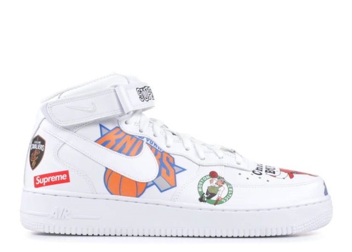 Nike Supremo X Nba X Air Force 1 Mid 07 - Blanco