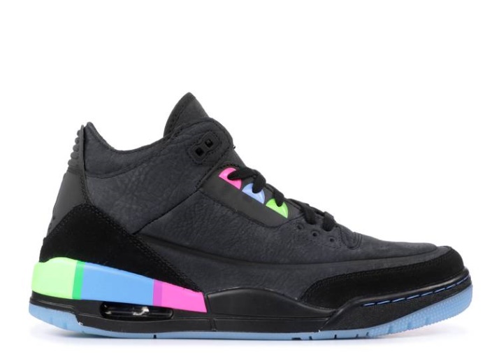 Air Jordan 3 Retro - Quai 54 Negro/verde/infra Rojo23