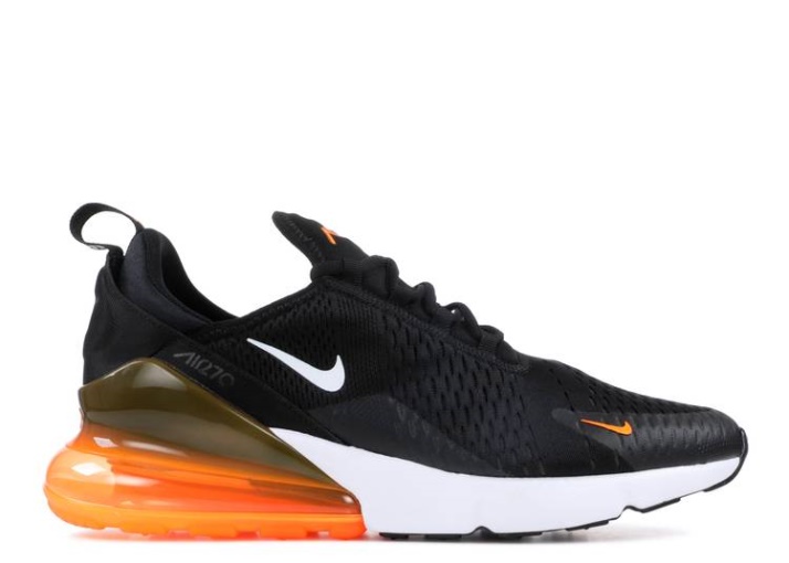 Nike Air Max 270 - Just Do It Negro/blanco/naranja Total