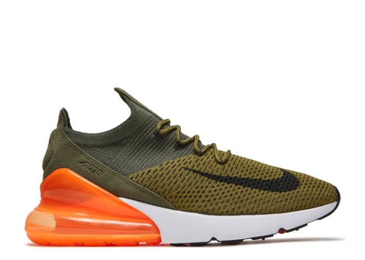 Nike Air Max 270 Flyknit - Verde Oliva