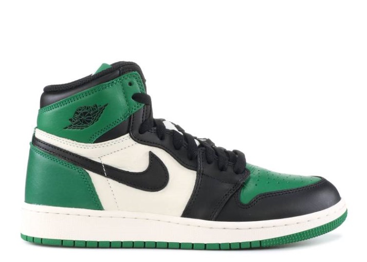 Air Jordan 1 Retro High Og Gs - Verde Pino