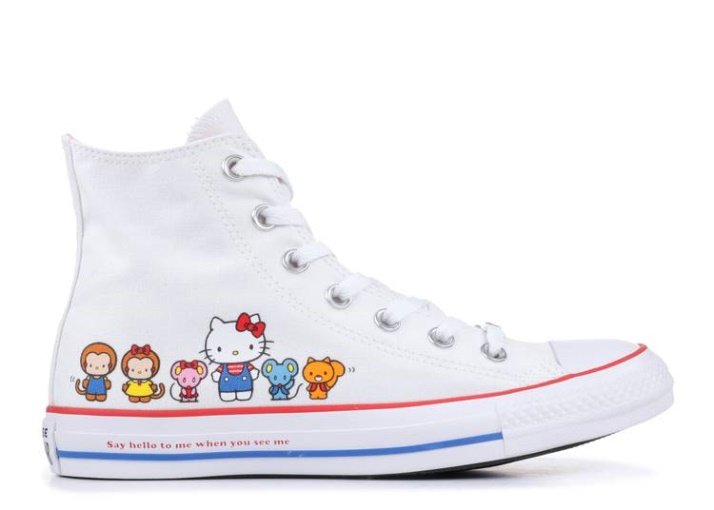 Converse Hello Kitty X Chuck Taylor All Star Lona Hola - Blanco