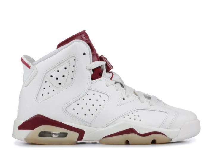 Air Jordan 6 Retro Gs - Granate 2016 Lanzamiento Internacional