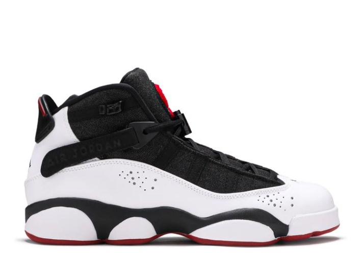 Jordan 6 Anillos Bg - Negro Blanco Gimnasio Rojo