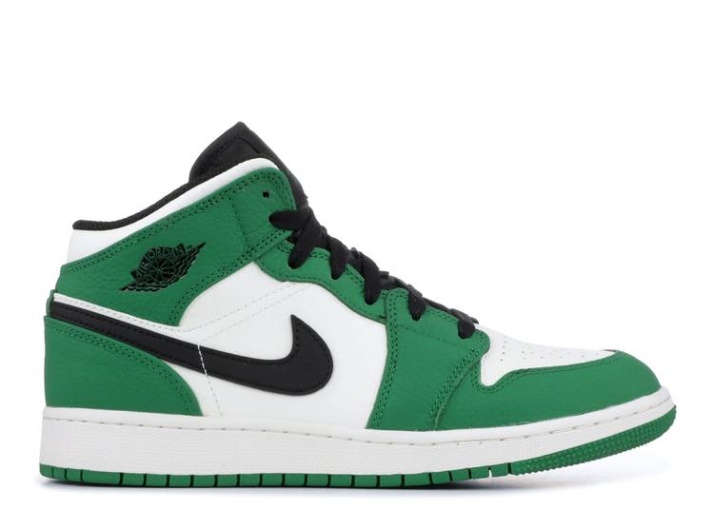 Air Jordan 1 Mid Se Gs - Verde Pino