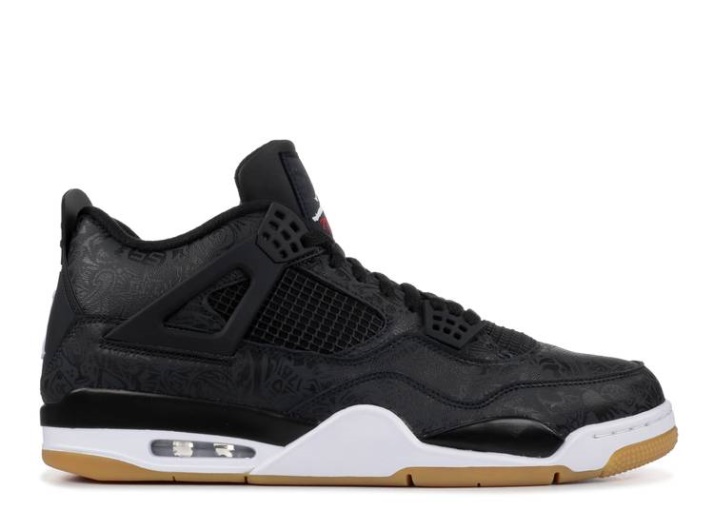 Air Jordan 4 Retro - Laser Negro/blanco/gumlight Marrón