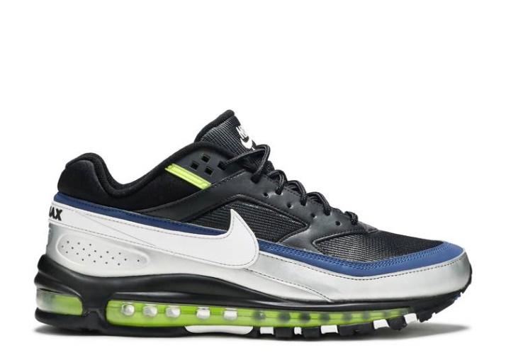 Nike Air Max 97/bw - Negro Plateado Metalizado