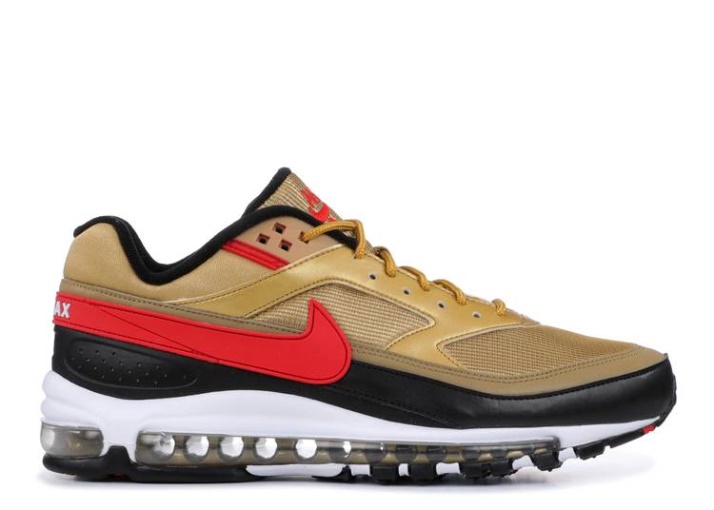 Nike Air Max 97/bw - Oro Metálico Rojo