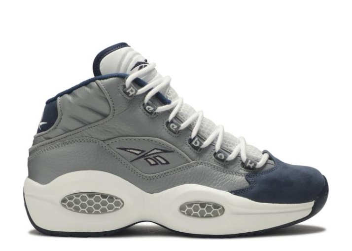 Reebok Question Mid - Georgetown Flat Gris/azul Marino/blanco
