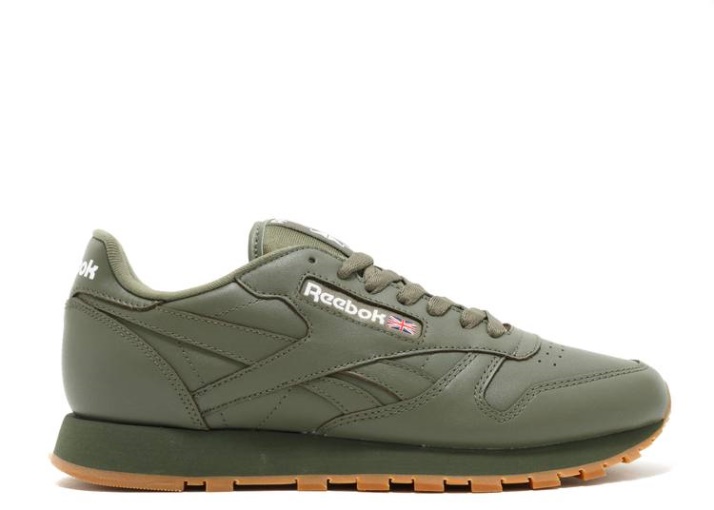 Reebok Classic Cuero Verde Cazador/blanco/gum